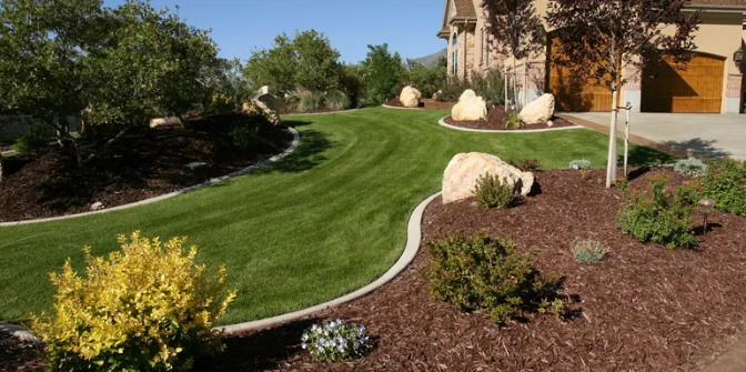 Concrete driveway and landscaping work at a residential property — JKV Contractors, Wasatch Front UT